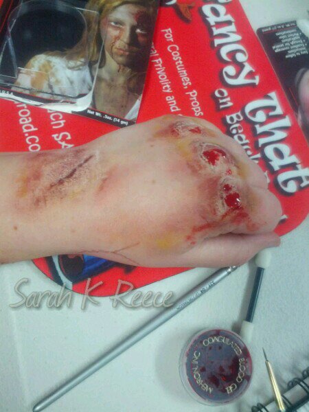 Sarah K Reece - special effects makeup broken knuckles.jpg image